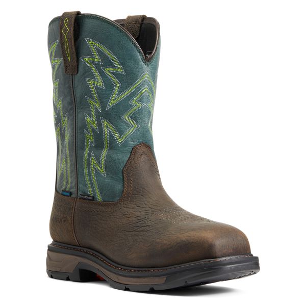 Ariat Bruin Brown WorkHog XT BOA Waterproof Carbon Toe Men's Work Boot 10038924