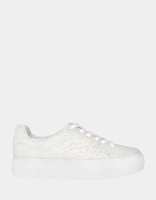 Sidney Sparkle Sneaker - Pearl